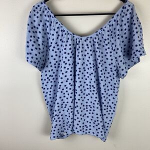 Banana Republic Women’s Blue Short Sleeve Summer Top Size Large